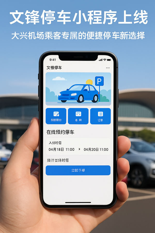 **大興機(jī)場停車怎么選？文鋒：近、快、安全**